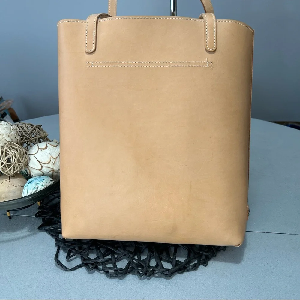 Consuela Diego Natural Leather Tote NWT - Picture 7 of 10